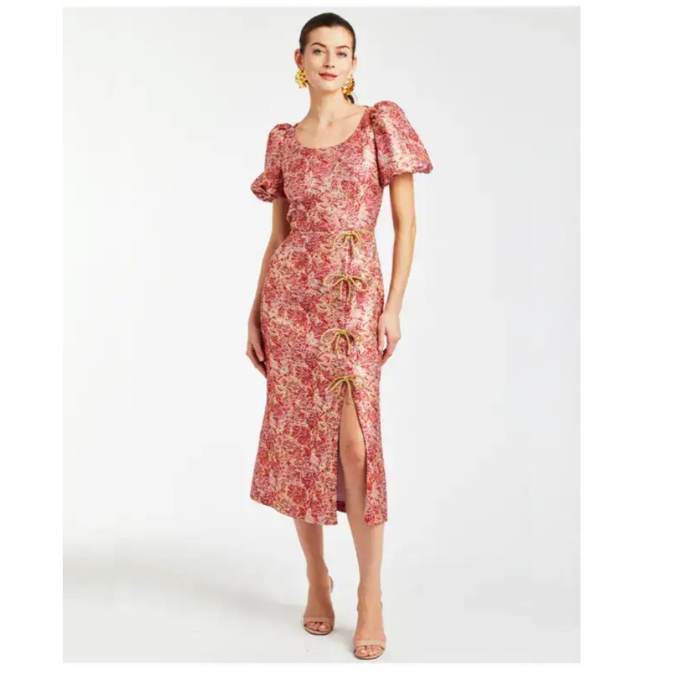 NWT MESTIZA NEW YORK Pia Jacquard Midi Dress